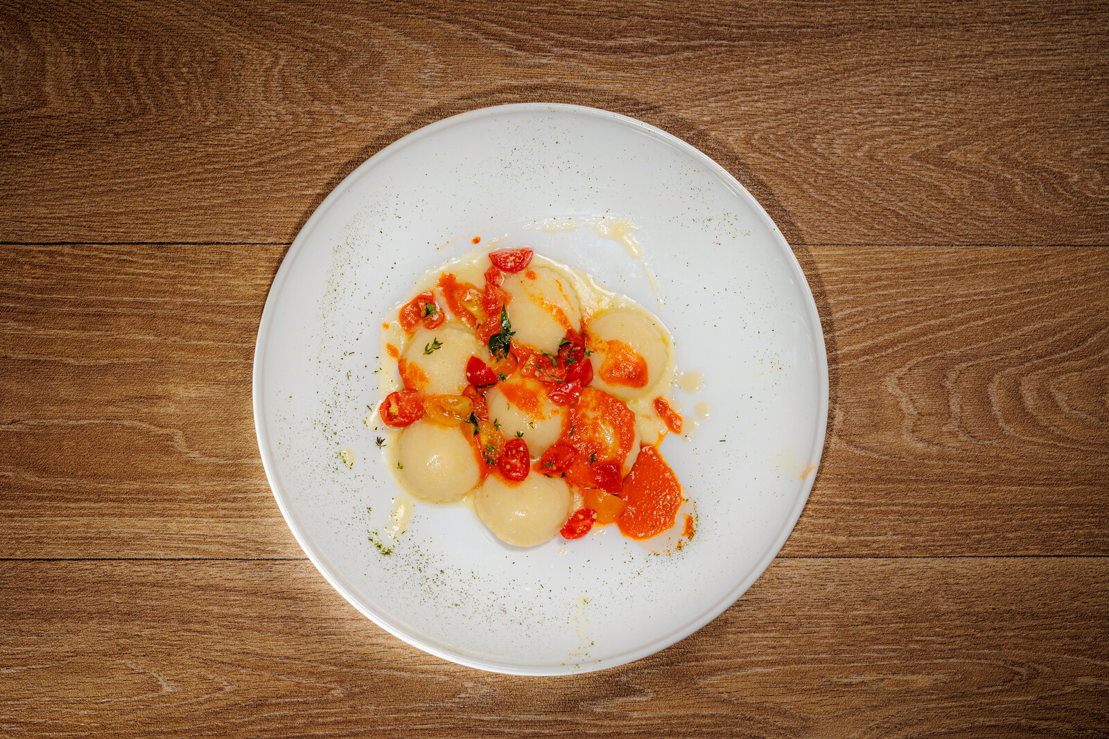 Ravioli capresi ai tre pomodori